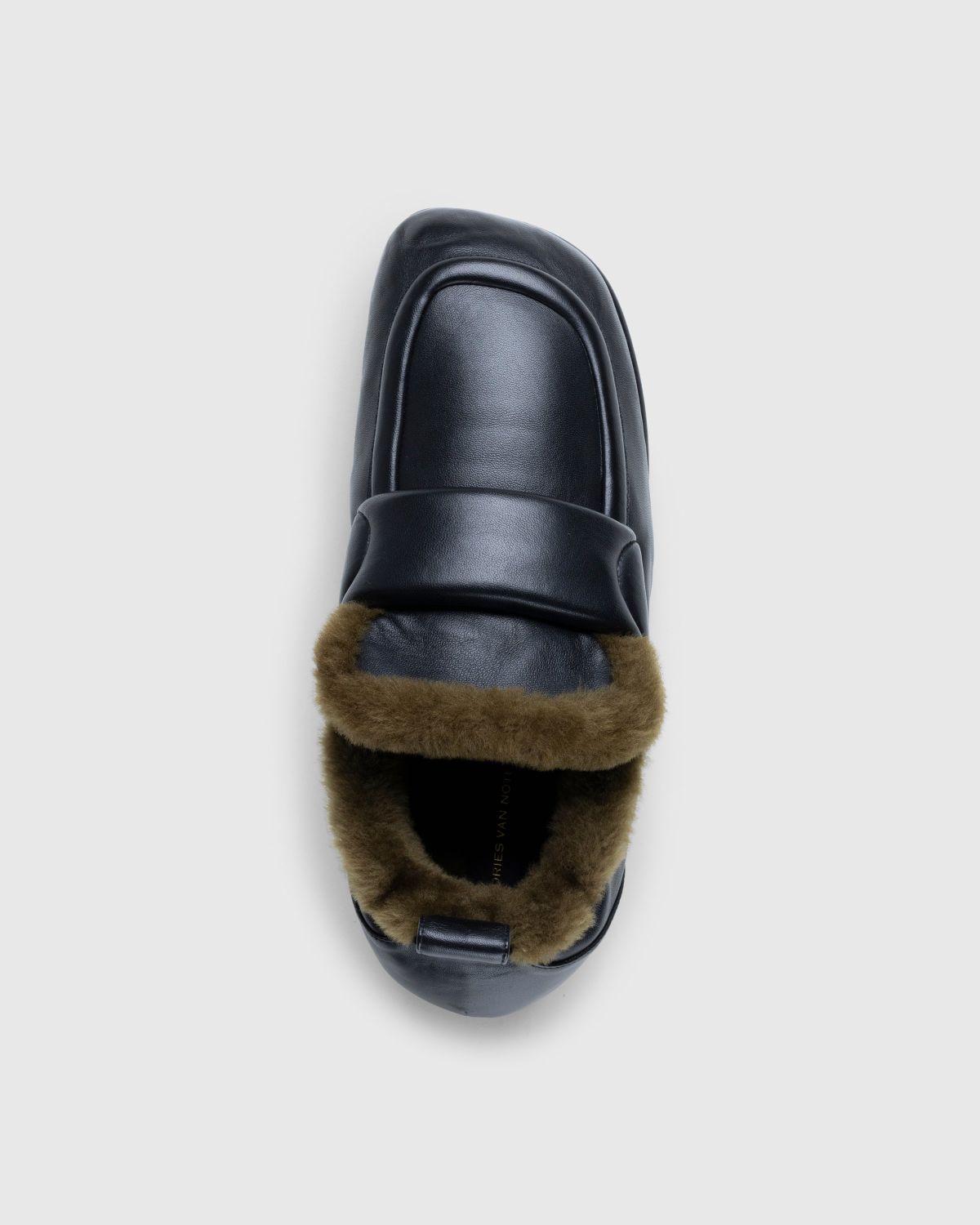 Dries van Noten Padded Faux Fur Loafers Black Highsnobiety Shop